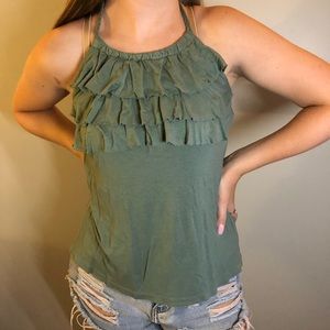 Ruffle-Top Halter